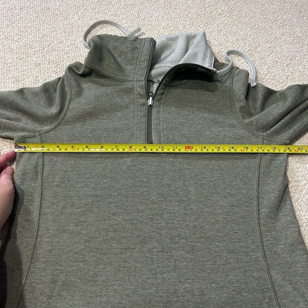 Tommy Bahama Tobago Bay half-zip sweatshirt dress in a tea leaf reversible small - Picture 13 of 15